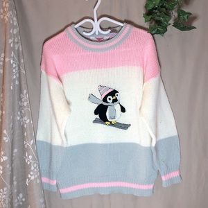 Cute Vintage Penguin Sweater 💕